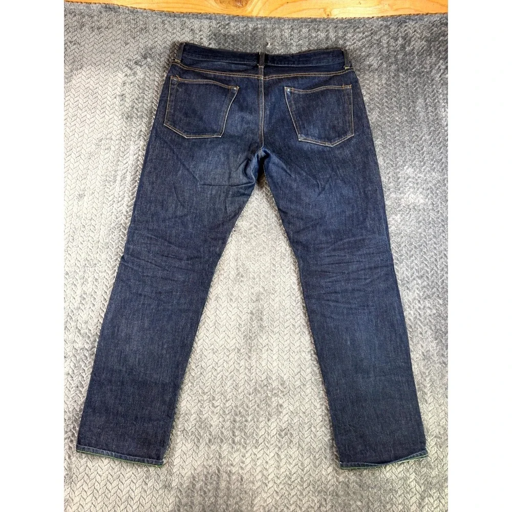 Sid Mashburn Jeans Mens 36x30 Blue Denim Cotton Dark Wash Mid Rise Straight Leg